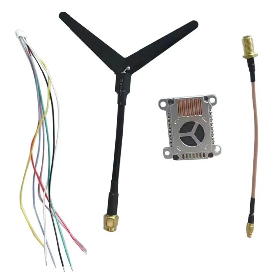 1.2GHz 1060MHz-1380MHz 2W Transmitting Module Video Transmitter VTX 1060MHz-1380MHz for FPV Racing Drone ultra Long Range DIY